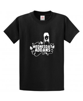  Gothic Addams Funny Family Black Vintage Silhouette Unisex Kids and Adults T-shirt